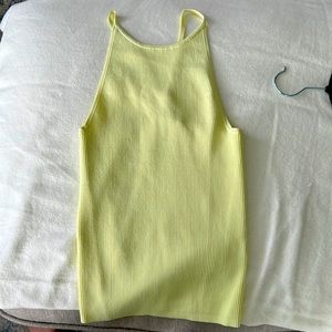 NWT Intermix Yellow knit halter